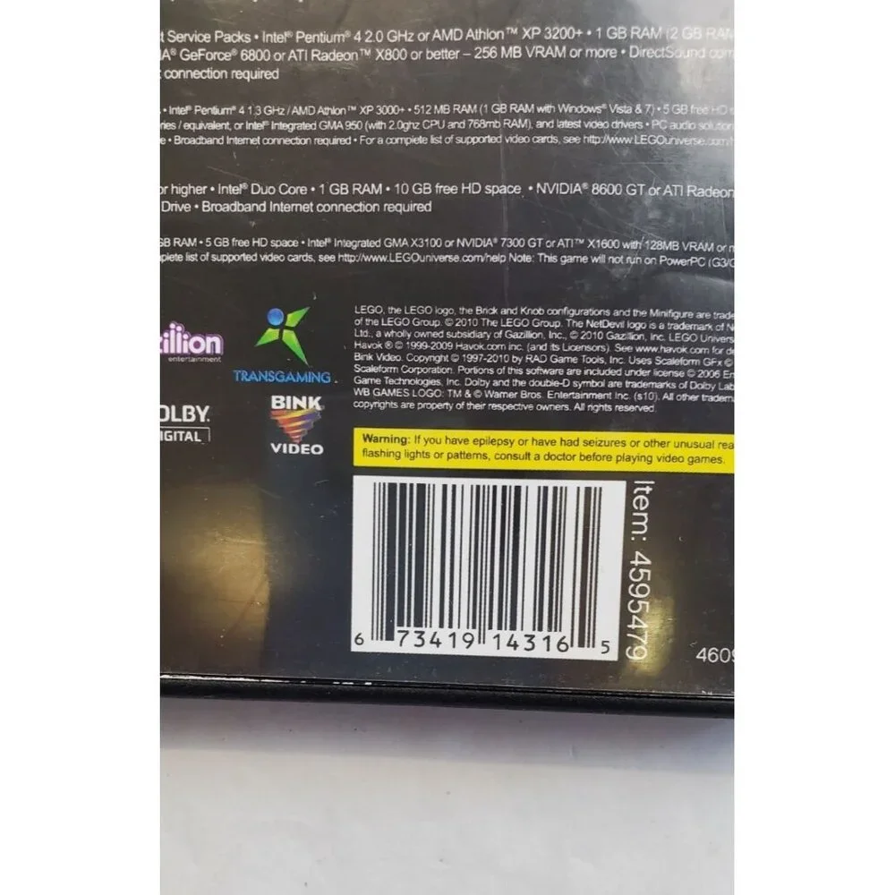 Lego Universe: Massively Multiplayer Online Game PC MAC DVD-ROM